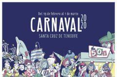 CARTEL CARNAVAL SANTA CRUZ DE TENERIFE 2020 VECTOR